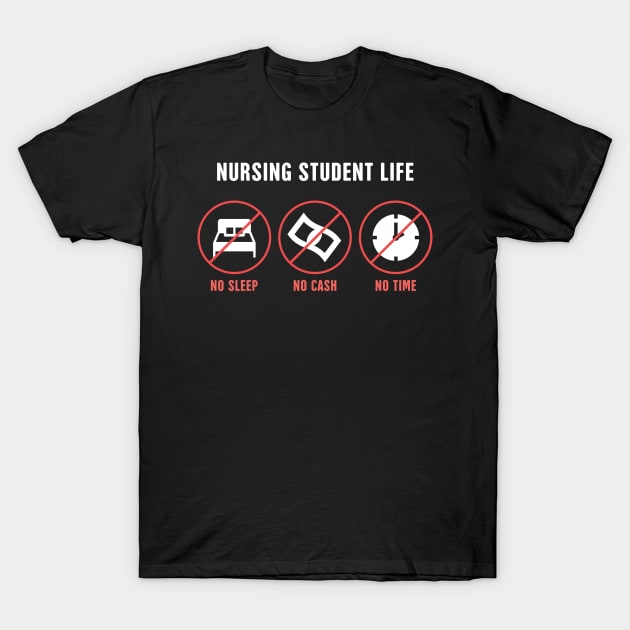 Nursing Student Life T-Shirt by Wizardmode